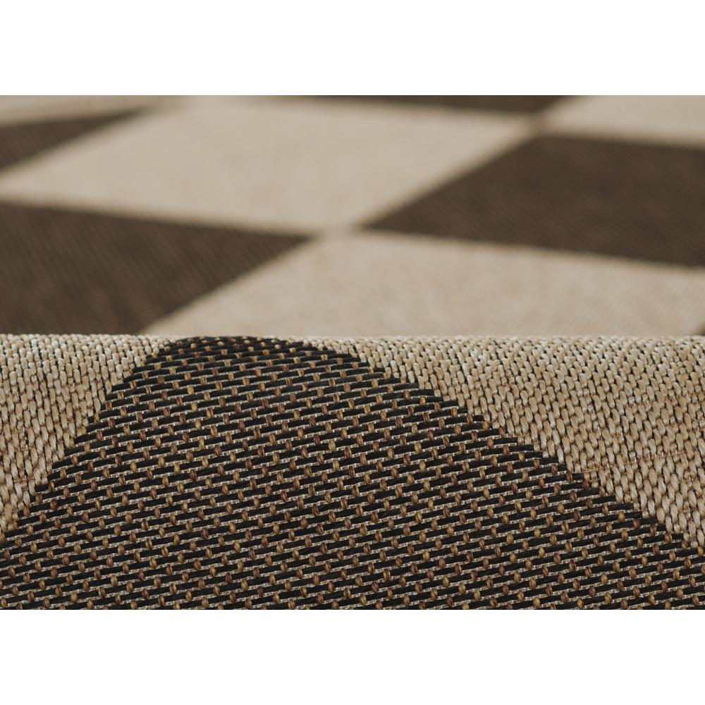 Contemporary Rectangle Area Rug, Black, 5'3" X 7'