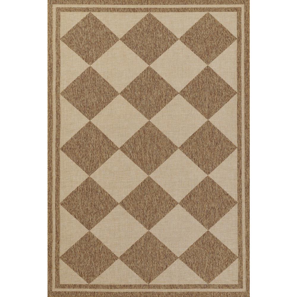 Contemporary Rectangle Area Rug, Natural, 5'3" X 7'