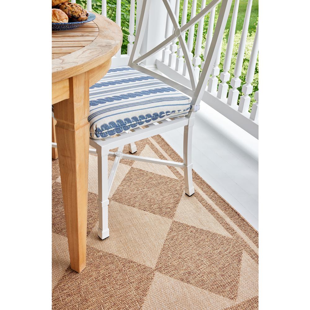 Contemporary Rectangle Area Rug, Natural, 5'3" X 7'