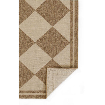 Contemporary Rectangle Area Rug, Natural, 5'3" X 7'