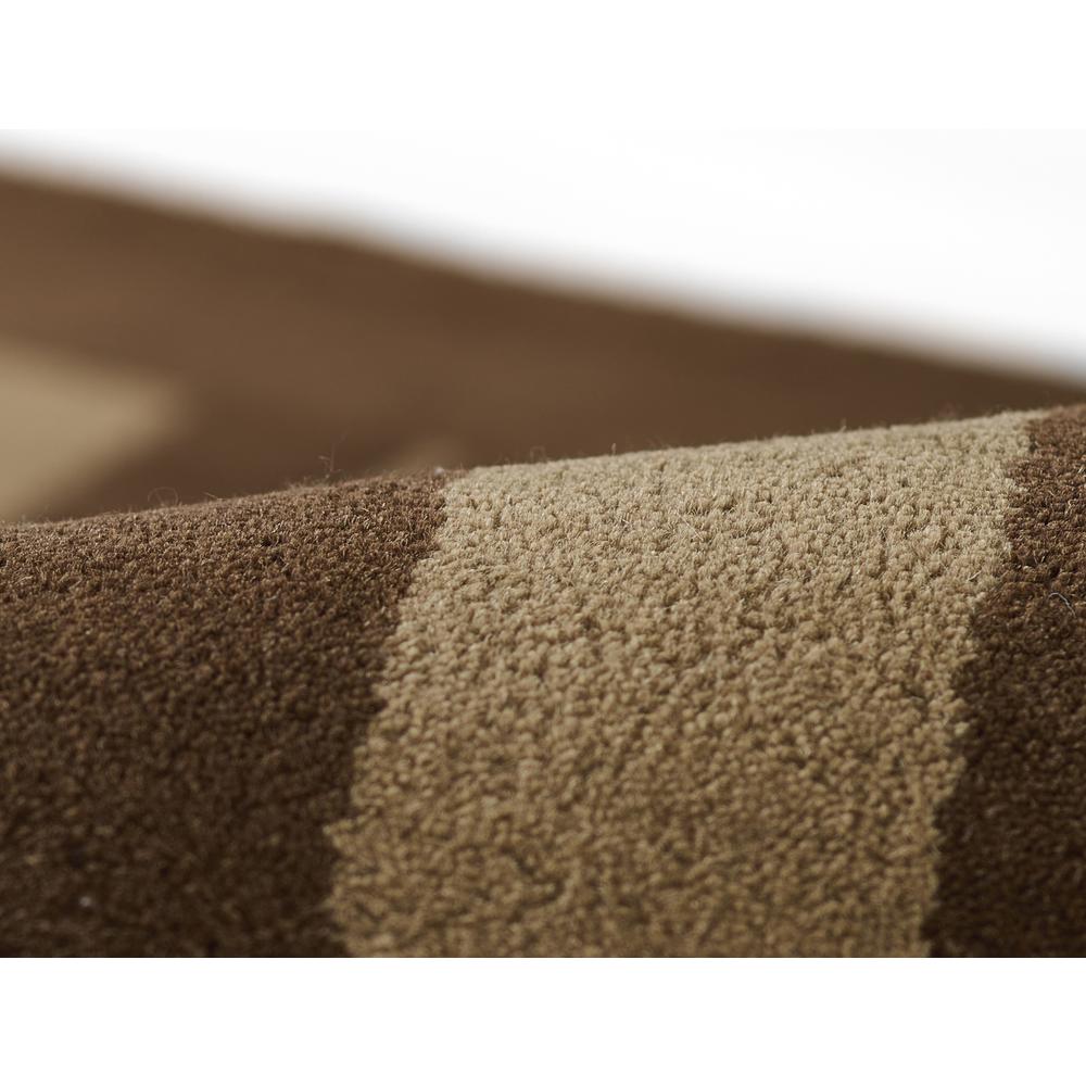 Contemporary Rectangle Area Rug, Brown, 3'6" X 5'6"