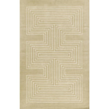 Contemporary Rectangle Area Rug, Beige, 3'6" X 5'6"