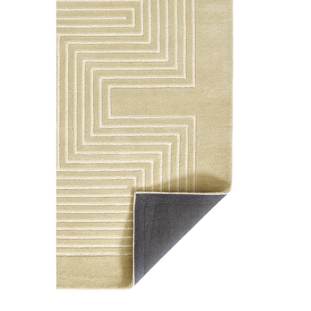 Contemporary Rectangle Area Rug, Beige, 3'6" X 5'6"
