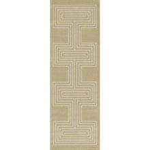 Contemporary Rectangle Area Rug, Beige, 3'6" X 5'6"