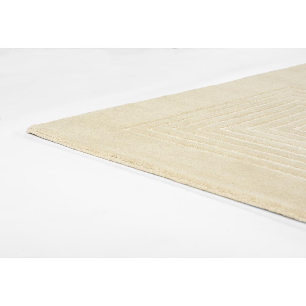 Contemporary Rectangle Area Rug, Beige, 3'6" X 5'6"