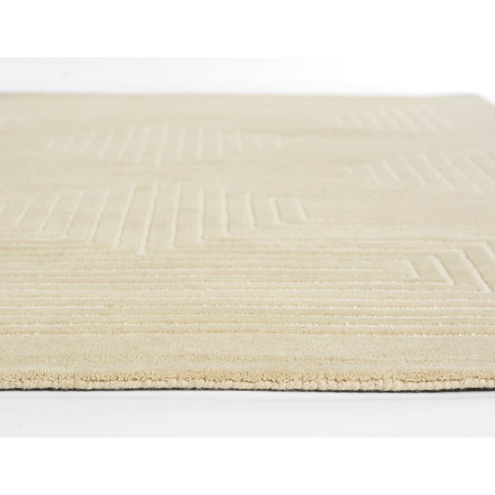 Contemporary Rectangle Area Rug, Beige, 3'6" X 5'6"