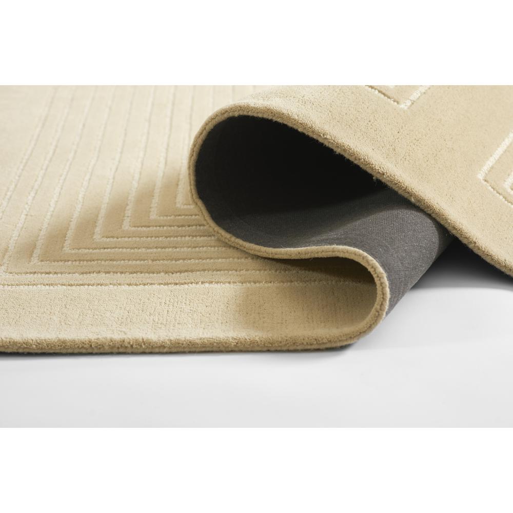Contemporary Rectangle Area Rug, Beige, 3'6" X 5'6"