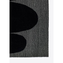 Contemporary Rectangle Area Rug, Black, 3'6" X 5'6"