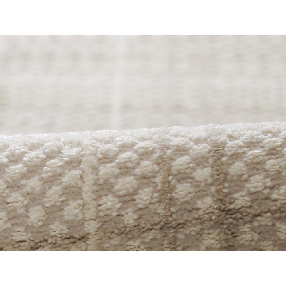 Contemporary Rectangle Area Rug, Beige, 5'3" X 7'6"