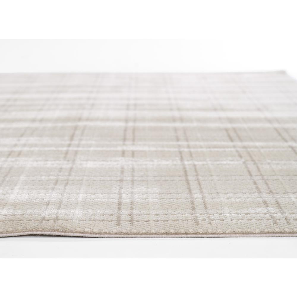 Contemporary Rectangle Area Rug, Beige, 5'3" X 7'6"
