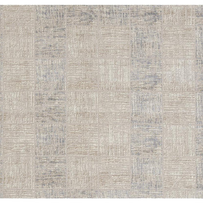 Contemporary Rectangle Area Rug, Blue, 5'3" X 7'6"