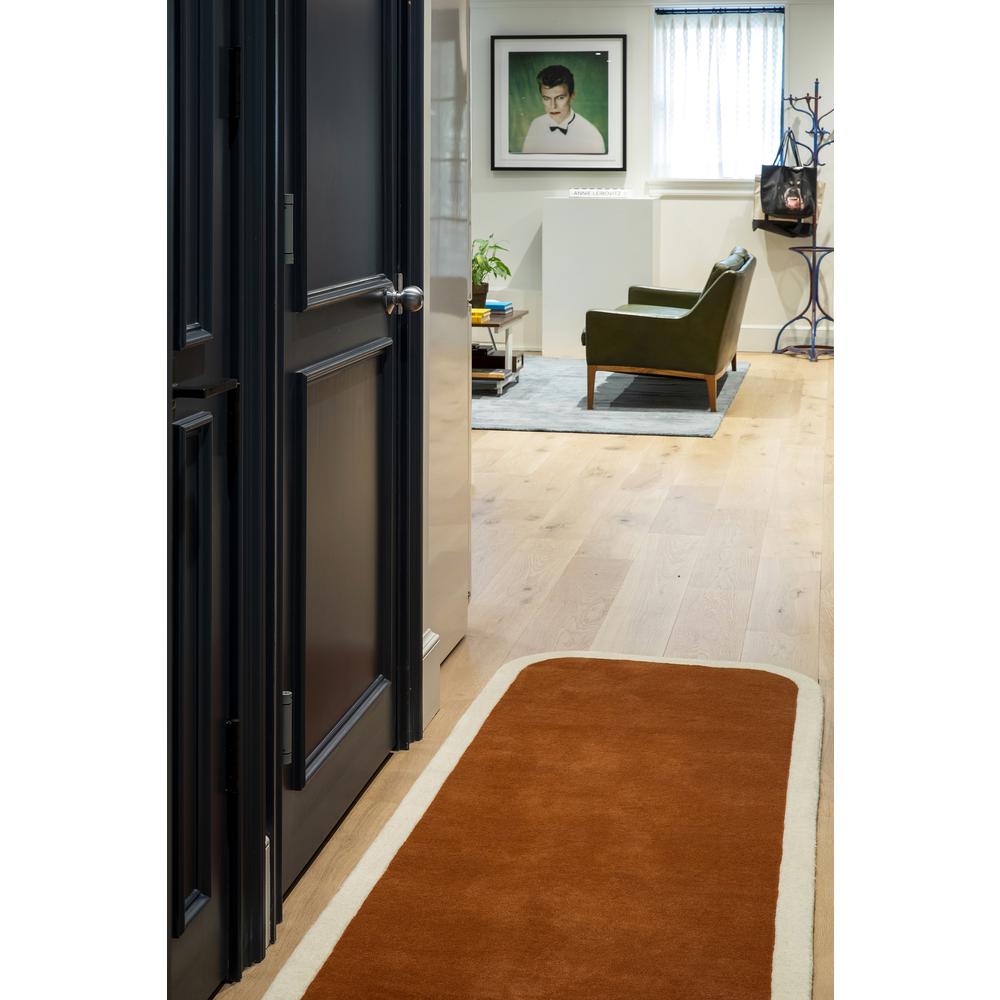 Contemporary Rectangle Area Rug, Copper, 3'6" X 5'6"