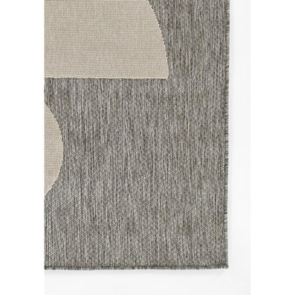Contemporary Rectangle Area Rug, Grey, 5'3" X 7'6"