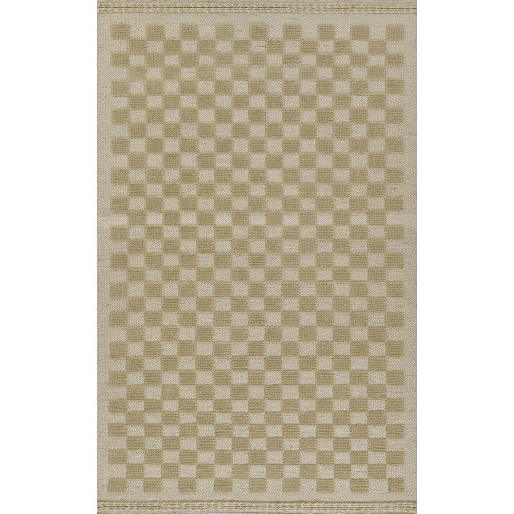 Contemporary Runner Area Rug, Beige, 2'6" X 8' Runner