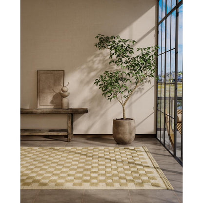 Contemporary Runner Area Rug, Beige, 2'6" X 8' Runner