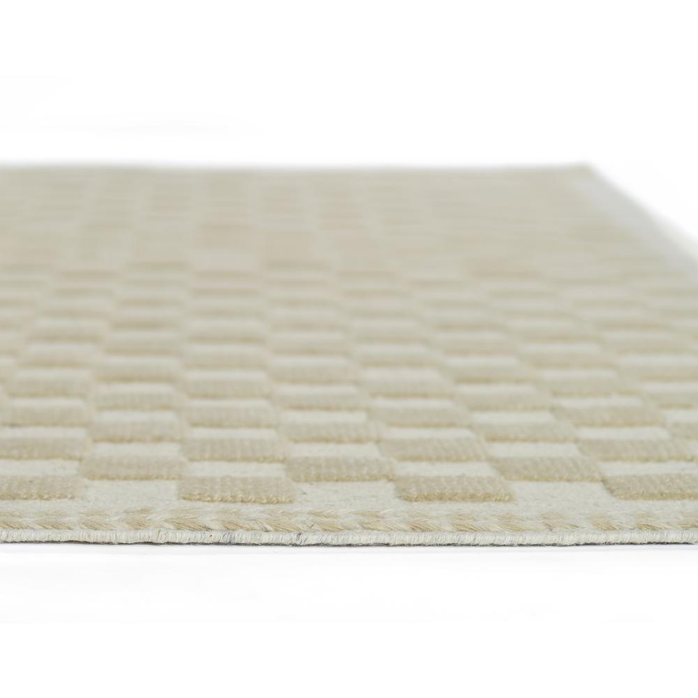 Contemporary Runner Area Rug, Beige, 2'6" X 8' Runner
