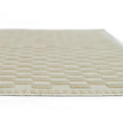 Contemporary Runner Area Rug, Beige, 2'6" X 8' Runner