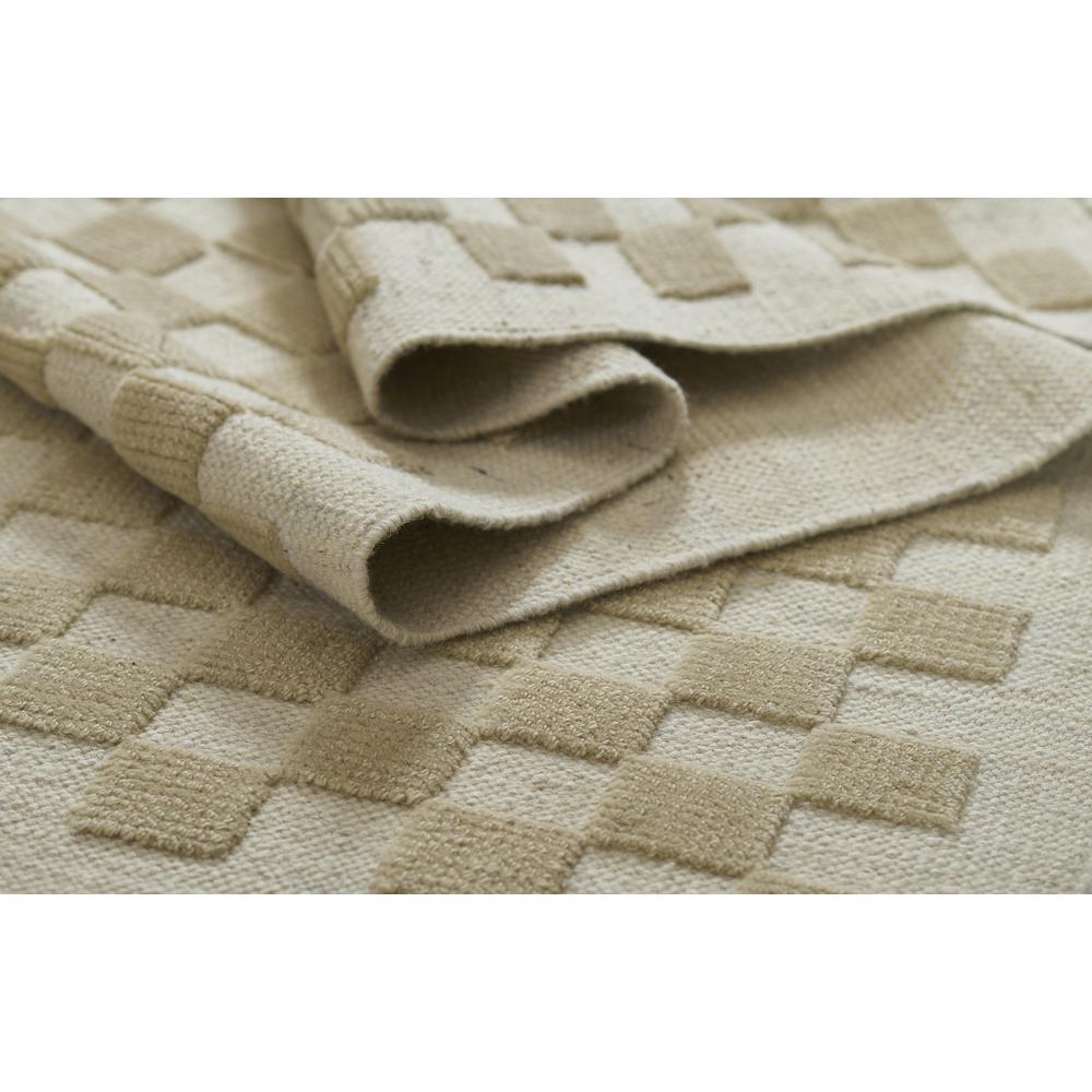Contemporary Runner Area Rug, Beige, 2'6" X 8' Runner