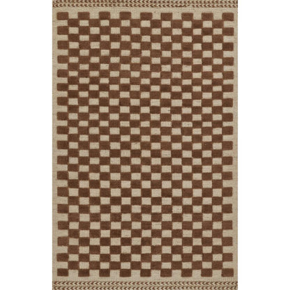 Contemporary Runner Area Rug, Brown, 2'6" X 8' Runner