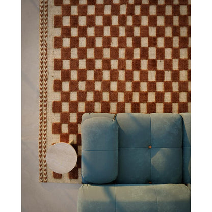 Contemporary Runner Area Rug, Brown, 2'6" X 8' Runner