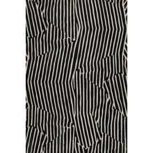 Contemporary Rectangle Area Rug, Black, 3'11" X 5'7"