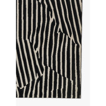 Contemporary Rectangle Area Rug, Black, 3'11" X 5'7"