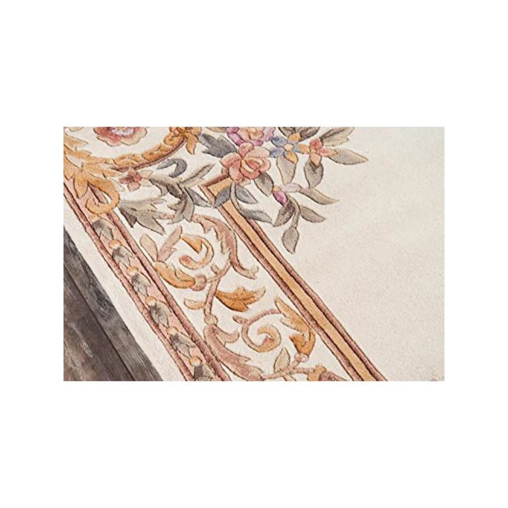 Transitional Runner Area Rug, Ivory, 2'3" X 8' Runner