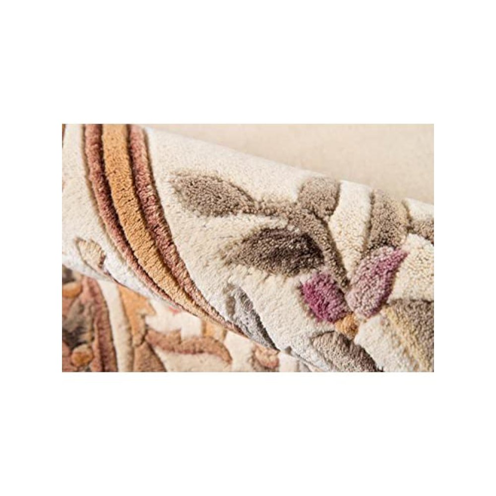 Transitional Runner Area Rug, Ivory, 2'3" X 8' Runner