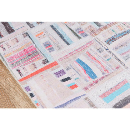 Contemporary Rectangle Area Rug, Multi, 5' X 7'6"