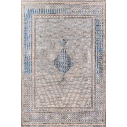 Traditional Runner Area Rug, Blue, 2'3" X 7'6" Runner