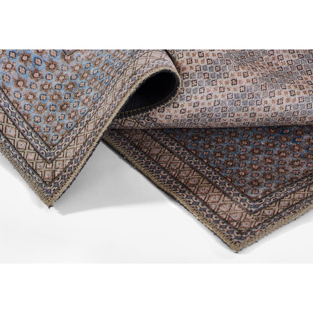 Traditional Runner Area Rug, Blue, 2'3" X 7'6" Runner