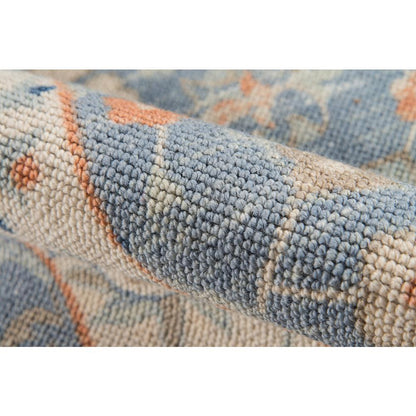 Traditional Rectangle Area Rug, Blue, 5'3" X 7'6"