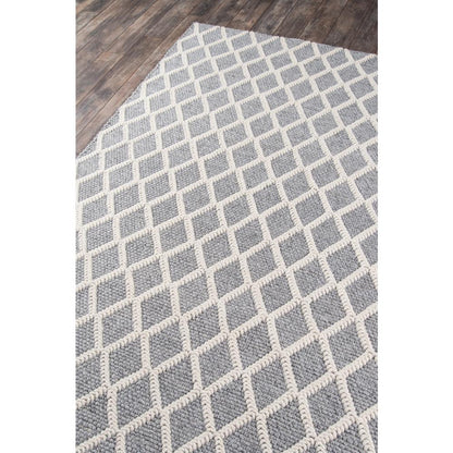 Contemporary Rectangle Area Rug, Grey, 5' X 7'