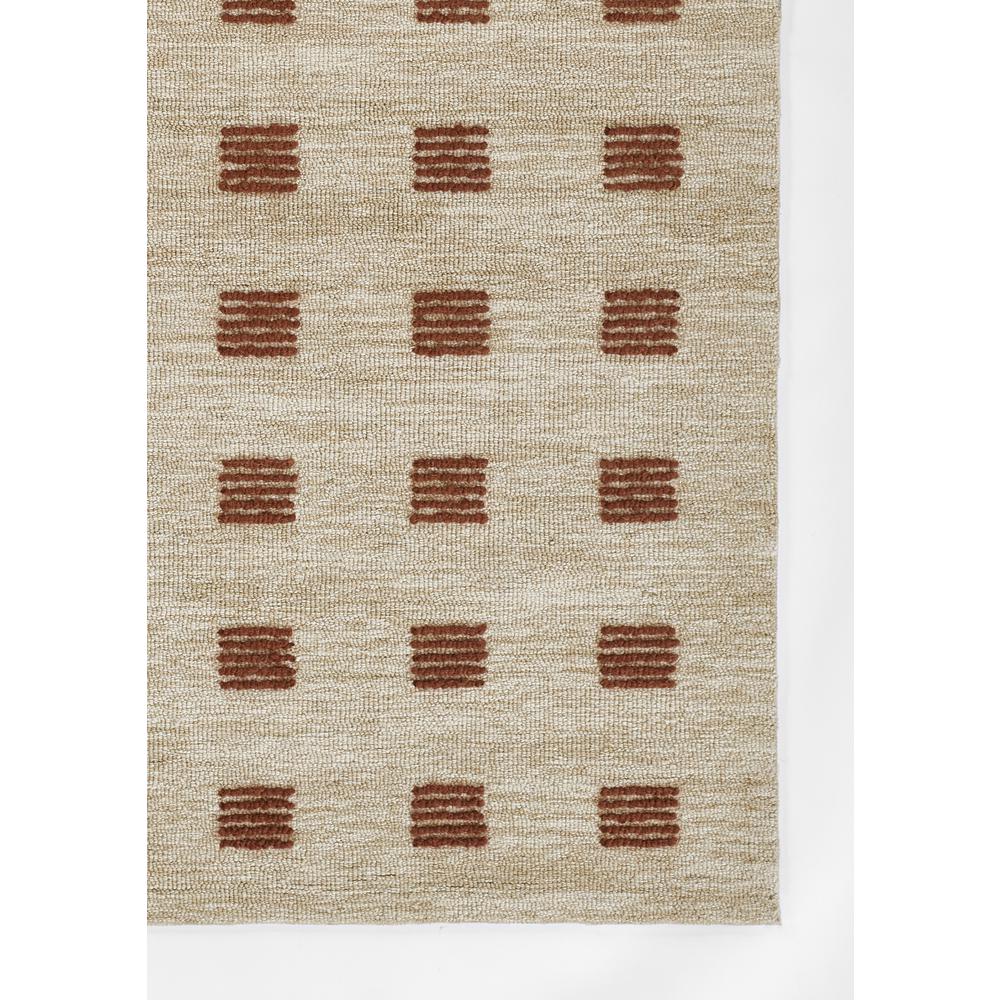 Contemporary Rectangle Area Rug, Rust, 5' X 8'