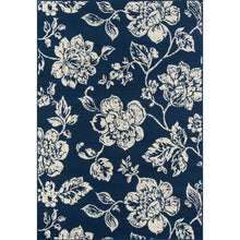 Casual Rectangle Area Rug, Navy, 3'11" X 5'7"