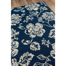 Casual Rectangle Area Rug, Navy, 3'11" X 5'7"