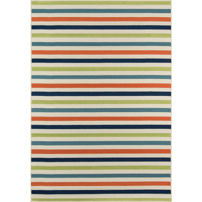 Contemporary Rectangle Area Rug, Multi, 3'11" X 5'7"
