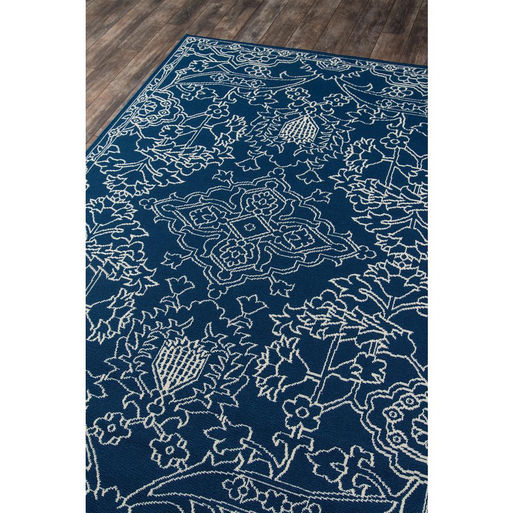 Traditional Rectangle Area Rug, Blue, 3'11" X 5'7"