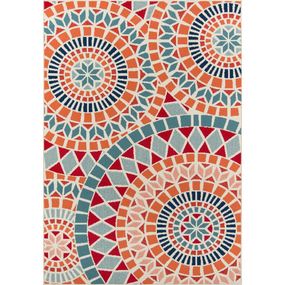 Contemporary Rectangle Area Rug, Multi, 3'11" X 5'7"