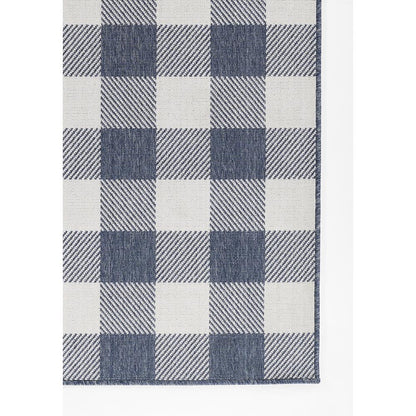 Modern Rectangle Area Rug, Denim, 3'11" X 5'7"