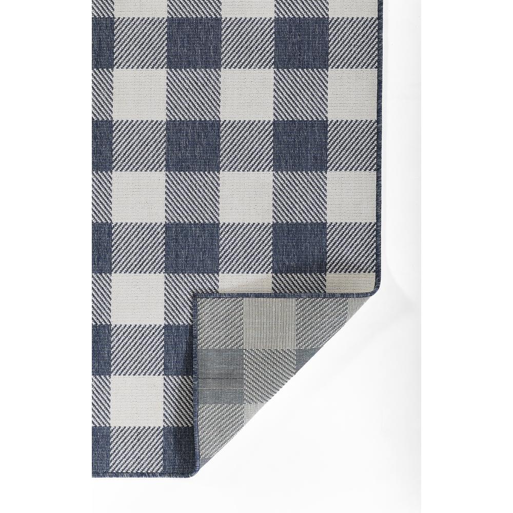 Modern Rectangle Area Rug, Denim, 3'11" X 5'7"