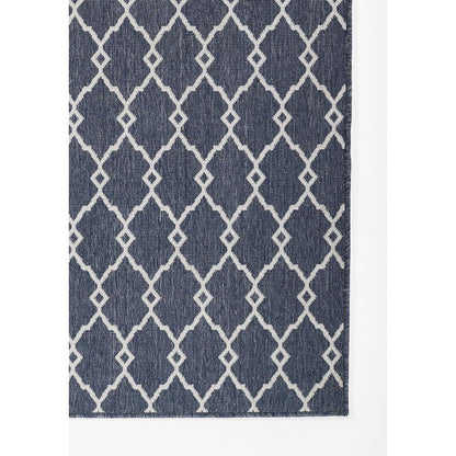 Contemporary Rectangle Area Rug, Denim, 3'11" X 5'7"