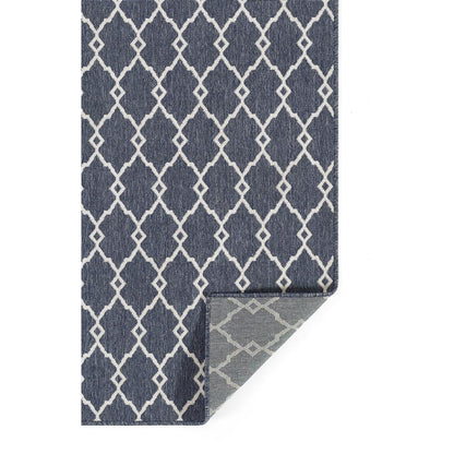 Contemporary Rectangle Area Rug, Denim, 3'11" X 5'7"