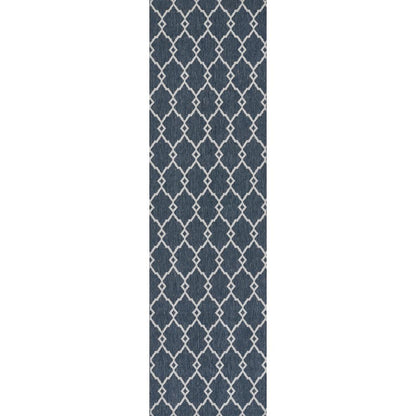 Contemporary Rectangle Area Rug, Denim, 3'11" X 5'7"