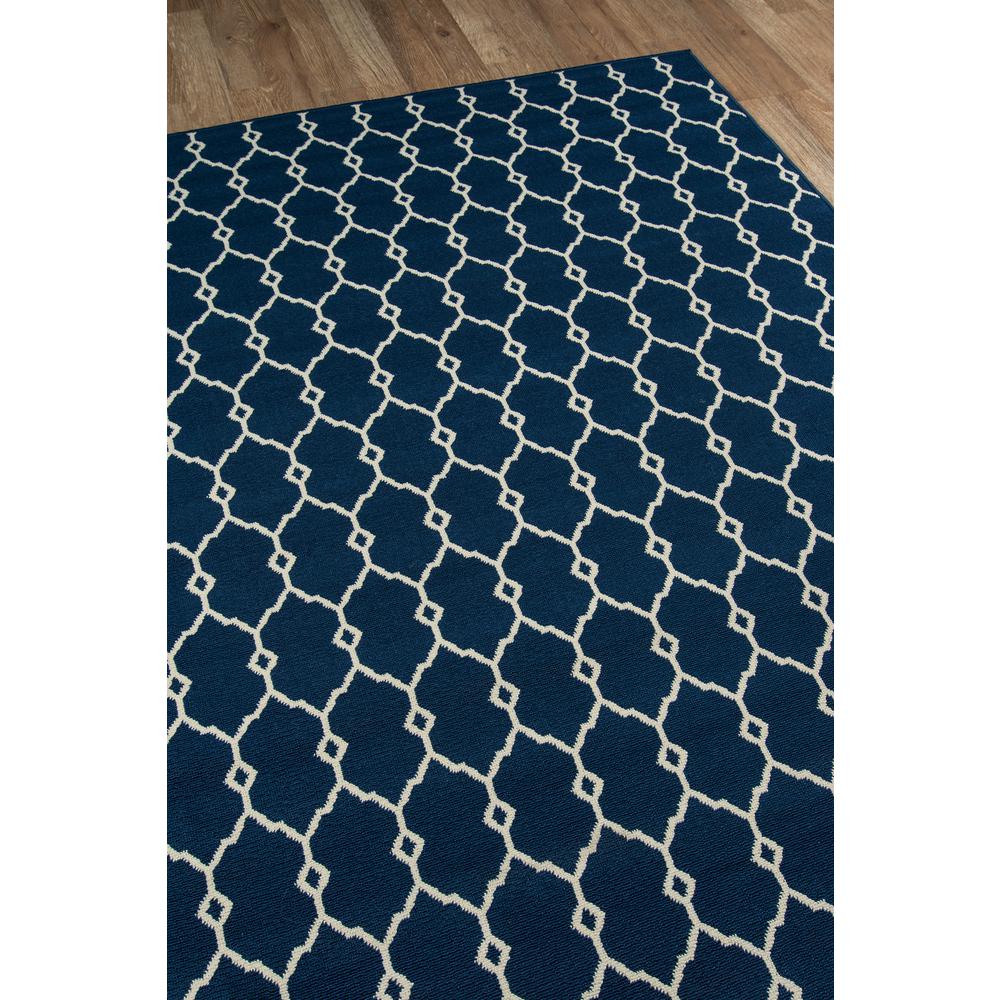 Contemporary Rectangle Area Rug, Navy, 3'11" X 5'7"