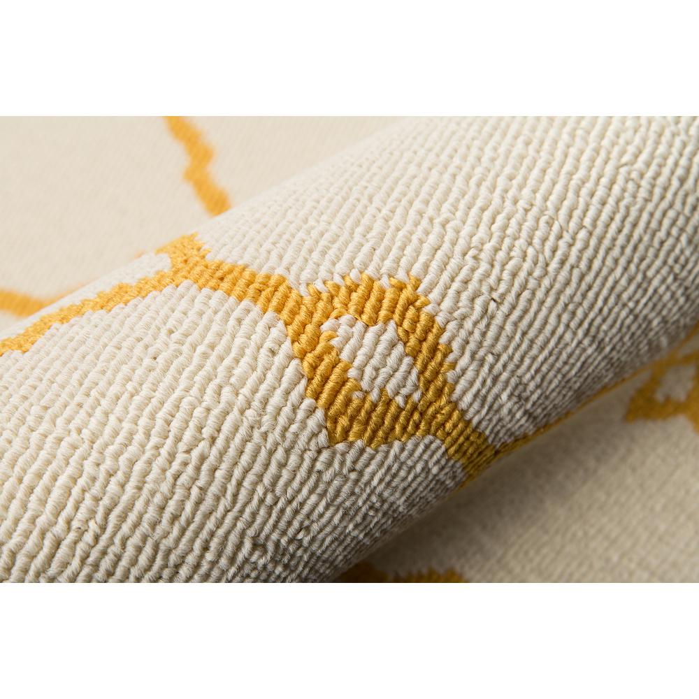 Contemporary Rectangle Area Rug, Yellow, 3'11" X 5'7"