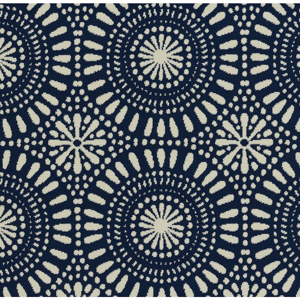Transitional Rectangle Area Rug, Navy, 3'11" X 5'7"