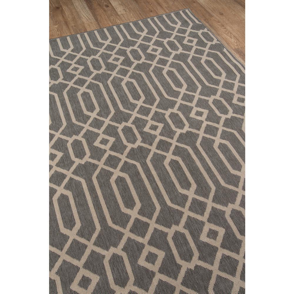 Contemporary Rectangle Area Rug, Grey, 3'11" X 5'7"