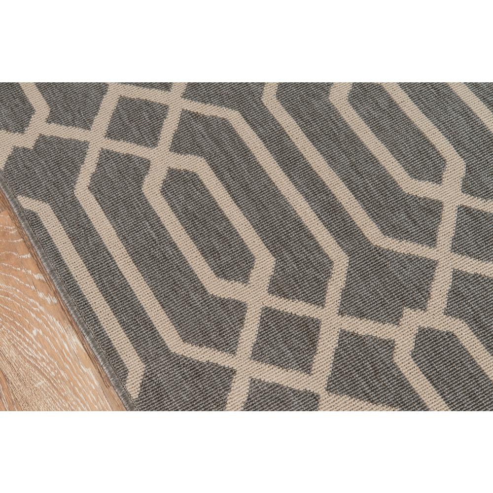 Contemporary Rectangle Area Rug, Grey, 3'11" X 5'7"