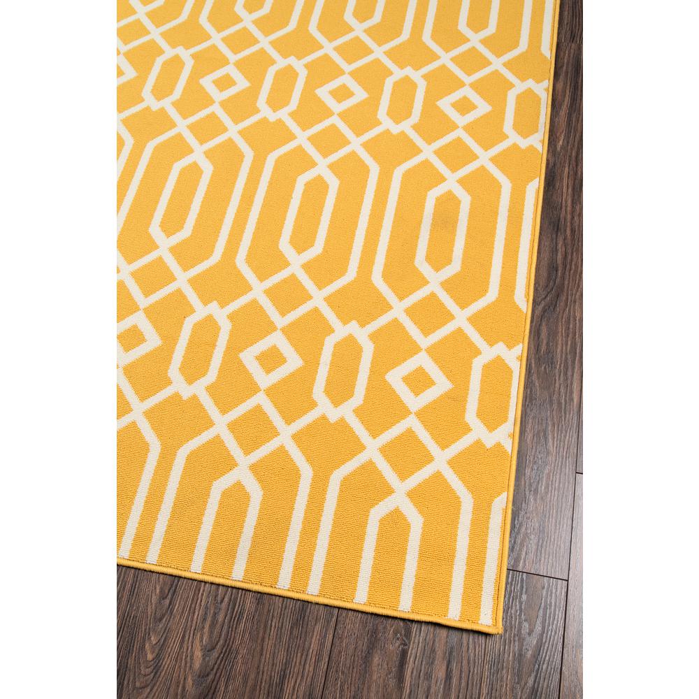 Contemporary Rectangle Area Rug, Yellow, 3'11" X 5'7"